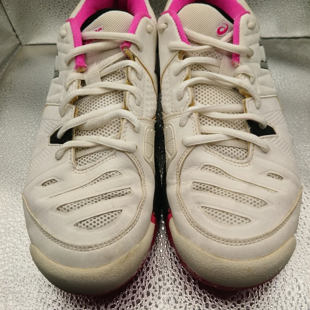 Asics White & Pink  Athletic Sneakers Women's Size 9